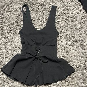 EXPRESS Black Corset Tank Top Size SMALL